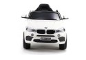 LEAN CARS Auto na Akumulator BMW X6 Białe Skóra, EVA