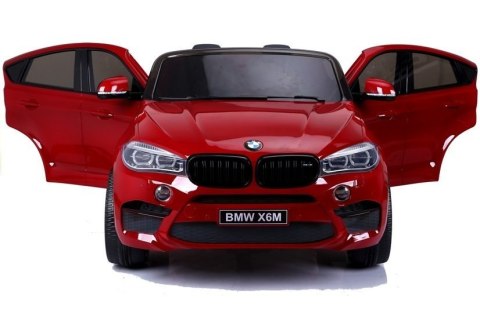 LEAN CARS Auto na Akumulator Nowe BMW X6M Czerwone Lakierowane LEAN CARS Auto na Akumulator Nowe BMW X6M Czerwone Lakierowane