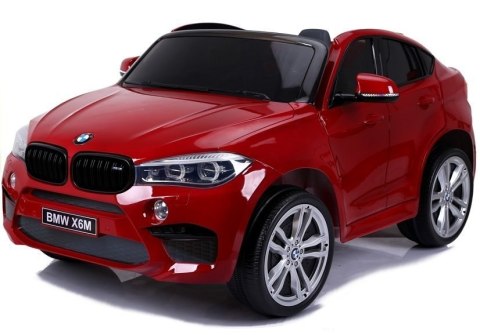 LEAN CARS Auto na Akumulator Nowe BMW X6M Czerwone Lakierowane LEAN CARS Auto na Akumulator Nowe BMW X6M Czerwone Lakierowane