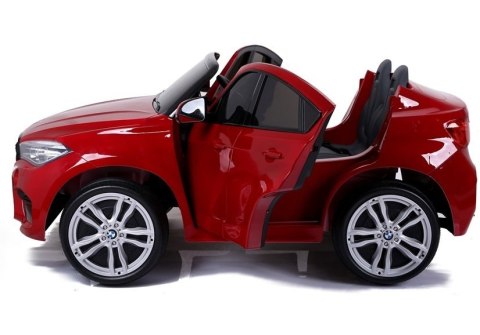 LEAN CARS Auto na Akumulator Nowe BMW X6M Czerwone Lakierowane LEAN CARS Auto na Akumulator Nowe BMW X6M Czerwone Lakierowane