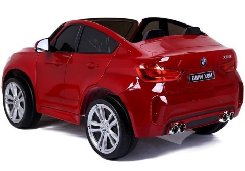 LEAN CARS Auto na Akumulator Nowe BMW X6M Czerwone Lakierowane LEAN CARS Auto na Akumulator Nowe BMW X6M Czerwone Lakierowane