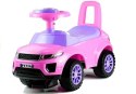 LEAN CARS Jeździk dla Malucha 613W Gra + Świeci Różowy