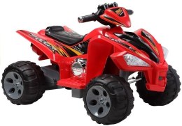 LEAN CARS Quad na Akumulator Duże Koła Czerwony