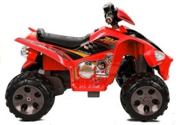 LEAN CARS Quad na Akumulator Duże Koła Czerwony