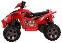 LEAN CARS Quad na Akumulator Duże Koła Czerwony