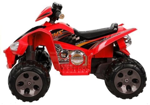 LEAN CARS Quad na Akumulator Duże Koła Czerwony LEAN CARS Quad na Akumulator Duże Koła Czerwony