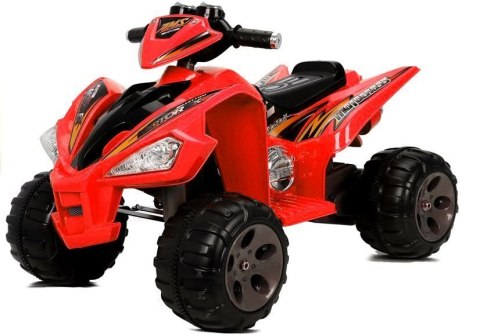 LEAN CARS Quad na Akumulator Duże Koła Czerwony LEAN CARS Quad na Akumulator Duże Koła Czerwony