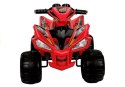 LEAN CARS Quad na Akumulator Duże Koła Czerwony