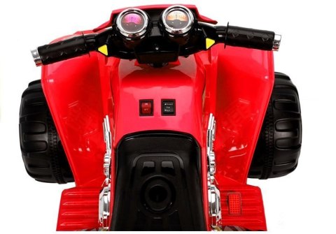 LEAN CARS Quad na Akumulator Duże Koła Czerwony LEAN CARS Quad na Akumulator Duże Koła Czerwony