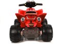 LEAN CARS Quad na Akumulator Duże Koła Czerwony