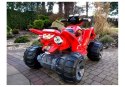 LEAN CARS Quad na Akumulator Duże Koła Czerwony
