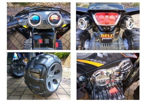 LEAN CARS Quad na Akumulator Duże Koła Czerwony LEAN CARS Quad na Akumulator Duże Koła Czerwony