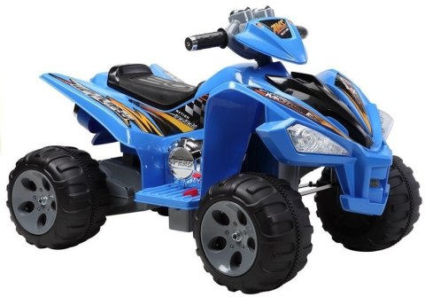 LEAN CARS Quad na akumulator Duże Koła Niebieski