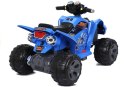 LEAN CARS Quad na akumulator Duże Koła Niebieski