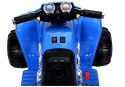 LEAN CARS Quad na akumulator Duże Koła Niebieski