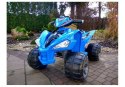 LEAN CARS Quad na akumulator Duże Koła Niebieski
