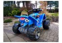 LEAN CARS Quad na akumulator Duże Koła Niebieski