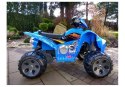 LEAN CARS Quad na akumulator Duże Koła Niebieski