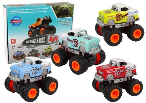 LEAN Toys Auto 4x4 Klasyczny Model Na Dużych Kołach 4 Kolory LEAN Toys Auto 4x4 Klasyczny Model Na Dużych Kołach 4 Kolory