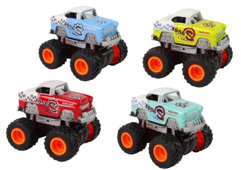 LEAN Toys Auto 4x4 Klasyczny Model Na Dużych Kołach 4 Kolory LEAN Toys Auto 4x4 Klasyczny Model Na Dużych Kołach 4 Kolory