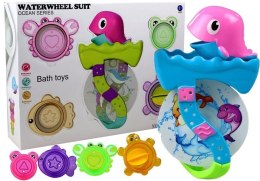 LEAN Toys Delfinek z Foremkami Morskimi Do Zabawy w Kąpieli