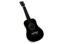 LEAN Toys Gitara Drewniana Klasyczna z Kostką Czarna 60 cm