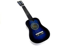 LEAN Toys Gitara Drewniana Klasyczna z Kostką Niebieska 60 cm