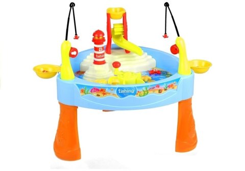 LEAN Toys Gra Łowienie Rybek Stolik Wodny Gra Świeci 25 Elem LEAN Toys Gra Łowienie Rybek Stolik Wodny Gra Świeci 25 Elem