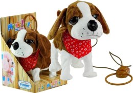 LEAN Toys Interaktywny Piesek na Smyczy Rusza Ogonem Śpiewa