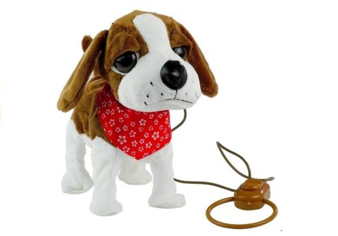 LEAN Toys Interaktywny Piesek na Smyczy Rusza Ogonem Śpiewa LEAN Toys Interaktywny Piesek na Smyczy Rusza Ogonem Śpiewa