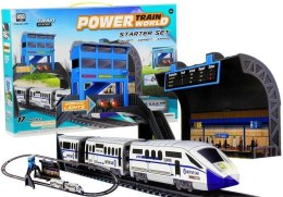 LEAN Toys Kolejka na Baterie 244 cm + Dworzec Wagon