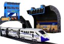 LEAN Toys Kolejka na Baterie 244 cm + Dworzec Wagon