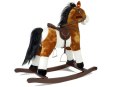 LEAN Toys Koń Na Biegunach 74cm Jasny Brąz Rusza Pyskiem Ogonem