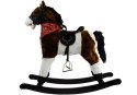 LEAN Toys Koń Na Biegunach Ciemny Brąz Dźwięki Rusza Pyskiem Ogonem 74 cm