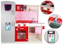 LEAN Toys Kuchnia Drewniana Jola Lodówka Mikrofalówka Otwierane Elementy