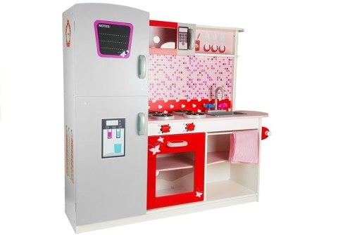 LEAN Toys Kuchnia Drewniana Jola Lodówka Mikrofalówka Otwierane Elementy LEAN Toys Kuchnia Drewniana Jola Lodówka Mikrofalówka Otwierane Elementy