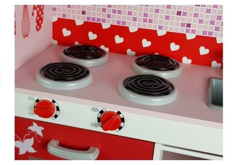 LEAN Toys Kuchnia Drewniana Jola Lodówka Mikrofalówka Otwierane Elementy LEAN Toys Kuchnia Drewniana Jola Lodówka Mikrofalówka Otwierane Elementy