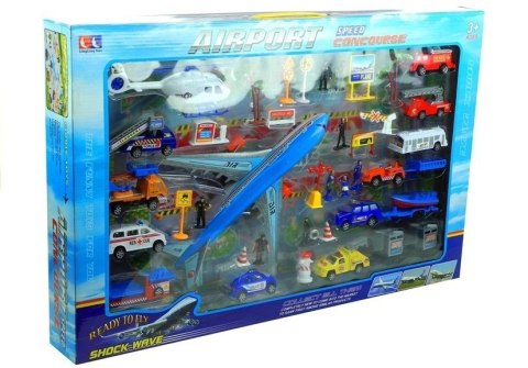 LEAN Toys Lotnisko Duży Zestaw 41 Elementów Samolot Autka LEAN Toys Lotnisko Duży Zestaw 41 Elementów Samolot Autka