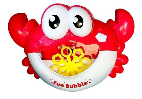 LEAN Toys Maszyna do Baniek Mydlanych Krab Czerwony LEAN Toys Maszyna do Baniek Mydlanych Krab Czerwony
