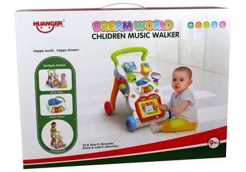 LEAN Toys Pchacz Chodzik Telefon Pianinko Znikopis 3 w 1 LEAN Toys Pchacz Chodzik Telefon Pianinko Znikopis 3 w 1