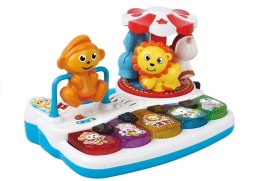 LEAN Toys Pianinko Ze Zwierzątkami + Karuzela Plac zabaw