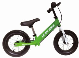 LEAN Toys Rower Biegowy Rowerek CROWN Zielony Pompowane Koła