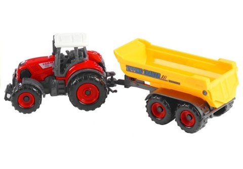 LEAN Toys Traktory z Przyczepami Zestaw Maszyny Rolnicze 6w1 LEAN Toys Traktory z Przyczepami Zestaw Maszyny Rolnicze 6w1