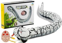 LEAN Toys Wąż Sterowany Pilotem na Podczerwień Biały