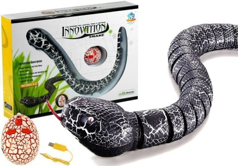 LEAN Toys Wąż Sterowany Pilotem na Podczerwień Czarny