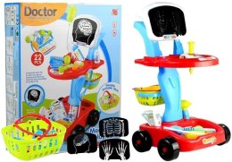 LEAN Toys Wózek Lekarski z Akcesoriami 22 Elementy