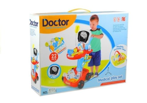 LEAN Toys Wózek Lekarski z Akcesoriami 22 Elementy LEAN Toys Wózek Lekarski z Akcesoriami 22 Elementy
