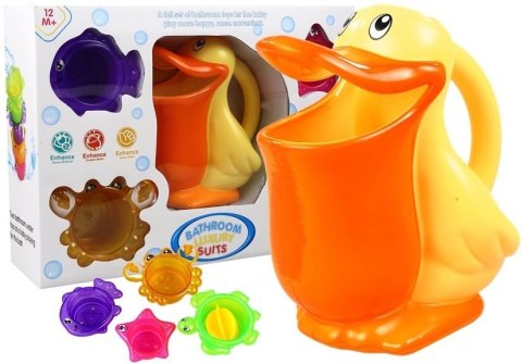 LEAN Toys Zabawka do Kąpieli Pelikan Foremki Zwierzątka