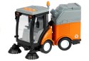 LEAN Toys Zamiatarka Uliczna Kosz Światła Dźwięki Pomarańczowa 1:16