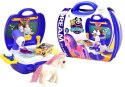 LEAN Toys Zestaw Fryzjerski Kucyk w Walizce Salon Konika